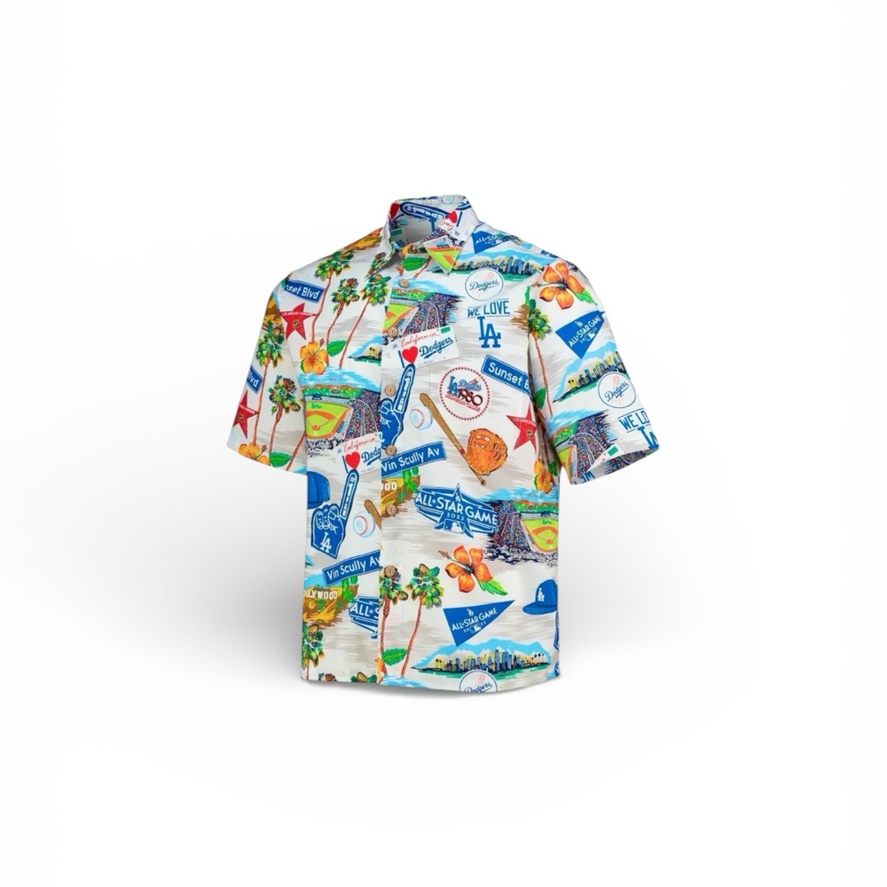 LA ALOHA DODGERS Mens Reyn Spooner MLB Hawaiian Shirt | Size M | Retail $125